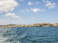 MenorcaÃÂ´s landscape from a sailing boat. Royalty Free Stock Photo