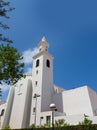 Menorca Sant Lluis white mediterranean church in Balearic Royalty Free Stock Photo