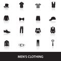 Mens black clothing eps10