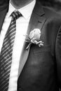 Mens Boutonniere on Suit Jacket