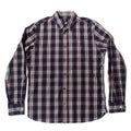 Mens checked button down casual shirt