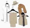 Mens clothing in classical style