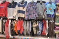 Mens clothing on hangers