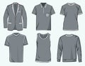 Mens clothing templates.