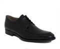 Mens Designer black leather shoe Royalty Free Stock Photo