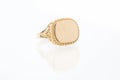 Mens Gold Bezel Ring Royalty Free Stock Photo