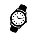 Mens hand classic wrist watch icon