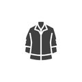 Mens jacket vector icon