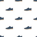 Mens leather shiny shoes with laces. Shoes to wear with a suit.Different shoes single icon in cartoon style vector