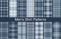 Mens plaid bundles, textile design, checkered fabric pattern for shirt, dress, suit, wrapping paper print, invitation and gift Royalty Free Stock Photo