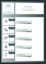 Mens resume. Vector template summary. Design creative, professional summary. Displaying your profile