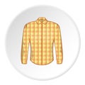 Mens shirt icon, cartoon style