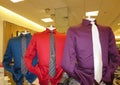 Mens shirts and ties display Royalty Free Stock Photo