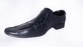 mans black shoes stock photo. Royalty Free Stock Photo