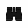 Mens shorts icon, simple style