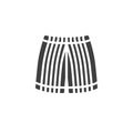 Mens Shorts with stripes vector icon