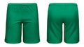 Mens sports green shorts