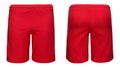 Mens sports red shorts