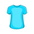 Mens summer t-shirt icon, cartoon style