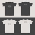 Mens t-shirt design template Royalty Free Stock Photo