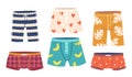Mens Trunks, Boxers or Swimming Shorts, Male Underpants, Underwear Clothing, Bermuda Swimming Panties, Underclothes Royalty Free Stock Photo