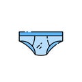 Mens underpants line icon