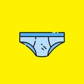 Mens underwear line icon