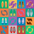 Mens and womens shoes Royalty Free Stock Photo