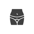 Menstrual cycle vector icon Royalty Free Stock Photo