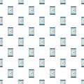 Menstrual mobile calendar pattern seamless vector