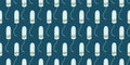 Menstrual periods seamless pattern tampon, pads, menstrual cup. Female regular menstrual cycle concept.