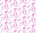 Menstruation, feminine hygiene seamless pattern.