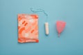 Menstruation products, intimate hygiene and protection, sanitary pads, tampon and menstruation cup