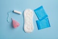 sanitary pads, reusable silicon cup and tampon, menstruation