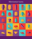 Menswear Flat Icons