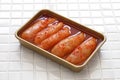 Mentaiko, spicy cod roe, japanese food Royalty Free Stock Photo