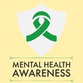 Mental Health Awareness Month in May. Annual campaign in United States. Royalty Free Stock Photo