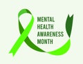 Mental Health Awareness Month vector illustration