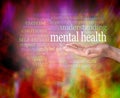 Mental Health Awareness Word Tag Cloud Royalty Free Stock Photo