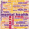 Mental Health Depression Suicidal Stress Abstract Background Illustration