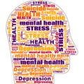 Mental Health Depression Suicidal Stress Abstract Background Illustration