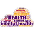 Mental Health Depression Suicidal Stress Abstract Background Illustration