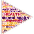 Mental Health Depression Suicidal Stress Abstract Background Illustration