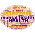 Mental Health Depression Suicidal Stress Abstract Background Illustration