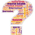 Mental Health Depression Suicidal Stress Abstract Background Illustration