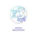 Mental health exam concept icon