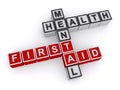 Mental health first aid on white