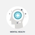 Mental health icon concept