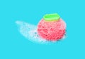 Mental Purification: Brain Washing with Bathing Scrubber