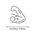 Mentally strong women linear icon